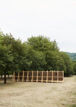 Il cielo di Francesco pavilion project, winner of the Fe.M – Festival di Microarchitettura 2025, Urbania (PU), Italy.