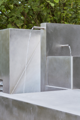 Photograph of The Missing Room pavilion by Carroccera Collective, an open-air living space immersed in the forest, Piedmont, Italy.